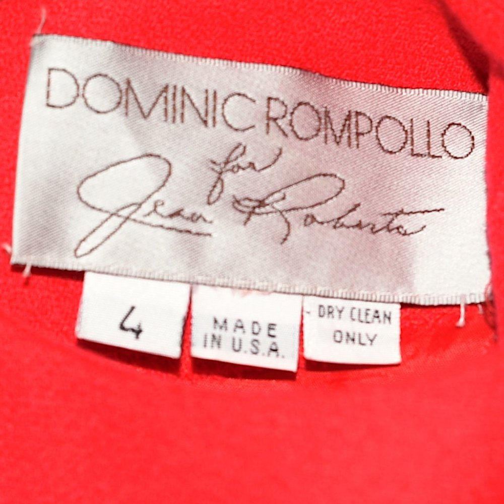 Dominic Rompollo Vtg 80s Power Suit-Style Dress - Picture 9 of 13
